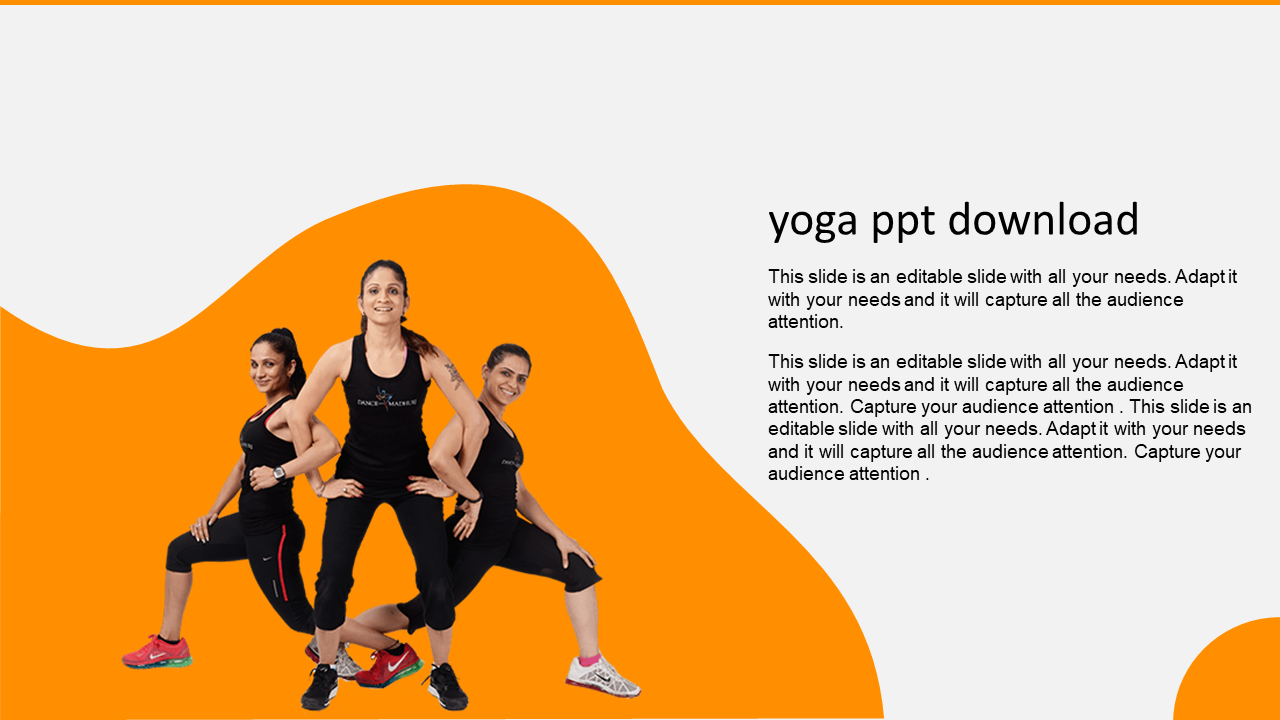 Affordable Yoga PPT Download Slide Template Design